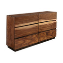 Winslow 6-drawer Dresser Smokey Walnut and Coffee Bean - NY Furniture Direct (NY)