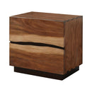 Winslow 2-drawer Nightstand Smokey Walnut and Coffee Bean - NY Furniture Direct (NY)