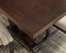 Brockway Trestle Dining Table Antique Java - NY Furniture Direct (NY)