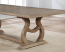 Brockway Trestle Dining Table Barley Brown - NY Furniture Direct (NY)
