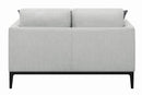 Apperson Cushioned Back Loveseat Light Grey - NY Furniture Direct (NY)
