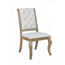 Brockway Tufted Side Chairs Cream and Barley Brown (Set of 2) - NY Furniture Direct (NY)