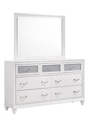 Barzini Rectangle Dresser Mirror White - NY Furniture Direct (NY)