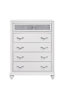 Barzini 5-drawer Chest White - NY Furniture Direct (NY)