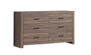 Brantford 6-drawer Dresser Barrel Oak - NY Furniture Direct (NY)