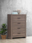 Brantford 4-drawer Chest Barrel Oak - NY Furniture Direct (NY)