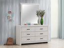Brantford 6-drawer Dresser Coastal White - NY Furniture Direct (NY)