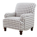 Glenn Upholstered Accent Chair Grey - NY Furniture Direct (NY)