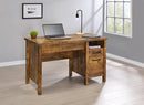 Delwin Lift Top Office Desk with File Cabinet Antique Nutmeg - NY Furniture Direct (NY)