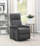 Herrera Power Lift Recliner with Wired Remote Charcoal - NY Furniture Direct (NY)