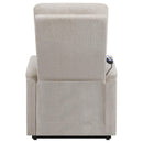 Henrietta Power Lift Recliner with Storage Pocket Beige - NY Furniture Direct (NY)