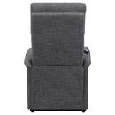Herrera Power Lift Recliner with Wired Remote Charcoal - NY Furniture Direct (NY)