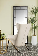 Walker Upholstered Accent Chair Cream and Bronze - NY Furniture Direct (NY)