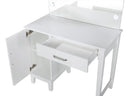 Elijah Vanity Set with LED Lights White and Dark Grey - NY Furniture Direct (NY)