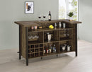 Bellemore Rectangular Storage Bar Unit Rustic Oak - NY Furniture Direct (NY)