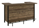 Bellemore Rectangular Storage Bar Unit Rustic Oak - NY Furniture Direct (NY)