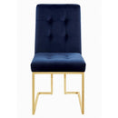 Cisco Tufted Back Side Chairs Ink Blue (Set of 2) - NY Furniture Direct (NY)