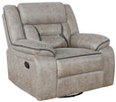 Greer Upholstered Tufted Back Glider Recliner - NY Furniture Direct (NY)