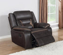 Greer Upholstered Tufted Back Glider Recliner - NY Furniture Direct (NY)