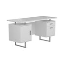Lawtey Floating Top Office Desk Weathered Grey - NY Furniture Direct (NY)