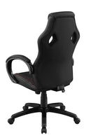 Carlos Arched Armrest Upholstered Office Chair Black - NY Furniture Direct (NY)