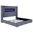 Tisdall California King, E.King & Queen Bed Grey, Black & Queen