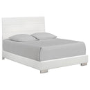 Felicity Eastern King, Queen, & Cal.King Panel Bed Glossy White image