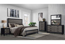 LISBON GREY/BLACK KING BED GROUP - NY Furniture Direct (NY)
