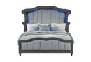 VANNA DARK GREY QUEEN BED