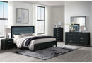 REID KING QUEEN BED GROUP WITH LED