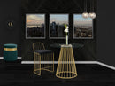Gio Black Velvet Stool - NY Furniture Direct (NY)