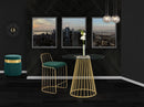 Gio Green Velvet Stool - NY Furniture Direct (NY)