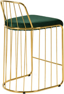 Gio Green Velvet Stool - NY Furniture Direct (NY)