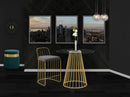 Gio Grey Velvet Stool - NY Furniture Direct (NY)