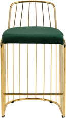 Gio Green Velvet Stool - NY Furniture Direct (NY)