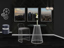 Gio Grey Velvet Stool - NY Furniture Direct (NY)