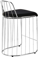 Gio Black Velvet Stool - NY Furniture Direct (NY)