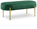 Gia Green Velvet Bench - NY Furniture Direct (NY)
