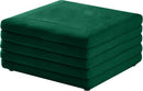Lorenzo Green Velvet Ottoman - NY Furniture Direct (NY)