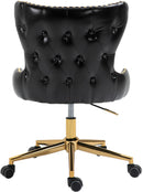Hendrix Black Faux Leather Office Chair - NY Furniture Direct (NY)