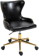 Hendrix Black Faux Leather Office Chair - NY Furniture Direct (NY)
