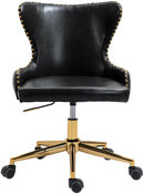 Hendrix Black Faux Leather Office Chair - NY Furniture Direct (NY)