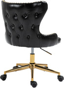 Hendrix Black Faux Leather Office Chair - NY Furniture Direct (NY)
