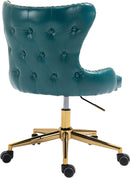Hendrix Blue Faux Leather Office Chair - NY Furniture Direct (NY)