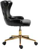 Hendrix Black Faux Leather Office Chair - NY Furniture Direct (NY)
