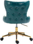 Hendrix Blue Faux Leather Office Chair - NY Furniture Direct (NY)