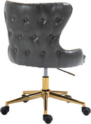 Hendrix Grey Faux Leather Office Chair - NY Furniture Direct (NY)