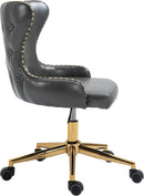 Hendrix Grey Faux Leather Office Chair - NY Furniture Direct (NY)