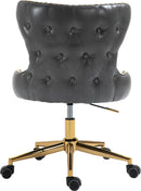 Hendrix Grey Faux Leather Office Chair - NY Furniture Direct (NY)