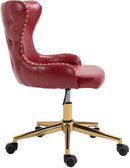 Hendrix Red Faux Leather Office Chair - NY Furniture Direct (NY)